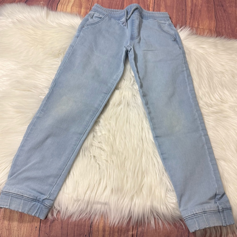 Denim Co. Light Wash Denim Pull-On Jogger Jeans - Boys Size 7-8 Yrs